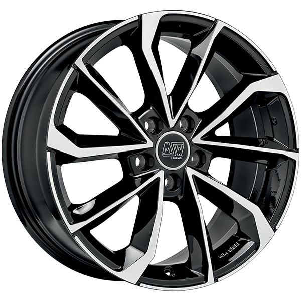 MSW 42 8x19 5x112 ET 27 GLOSS BLACK FULL POLISHED