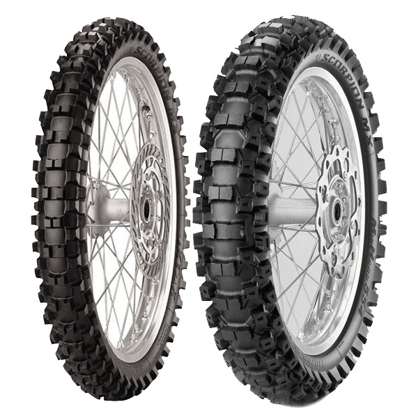 PIRELLI COPPIA GOMME PIRELLI 80/100-21 MX EXTRA X + 110/90-19 MX32 MID H