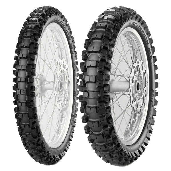 PIRELLI COPPIA GOMME PIRELLI 90/100-16 51M + 120/80-19 63M SCORPION MX32 MID HARD