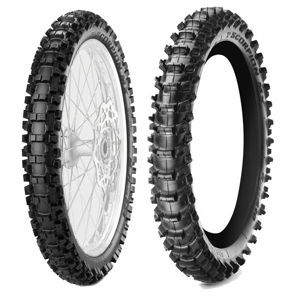 PIRELLI COPPIA GOMME PIRELLI 90/100-16 MX32 MID H + 110/90-19 MX S