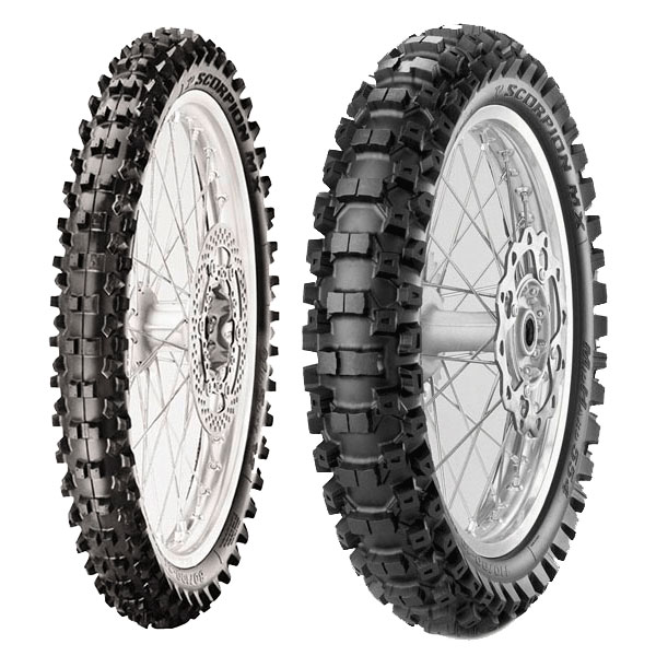 COPPIA GOMME PIRELLI 70/100-19 MX32 MID S + 120/80-19 MX32 MID H