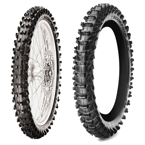 PIRELLI COPPIA GOMME PIRELLI 2.50-10 MX32 MID S + 80/100-12 MX S