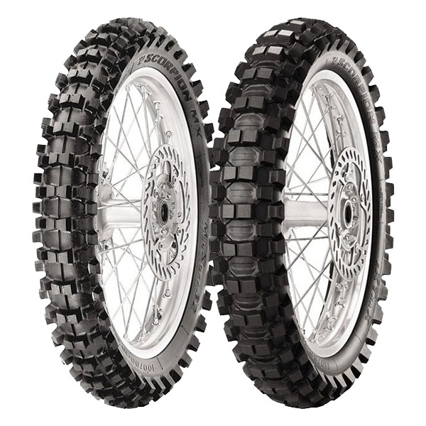 COPPIA GOMME PIRELLI 120/80-19 MX32 MID S + 110/90-19 MX EXTRA X