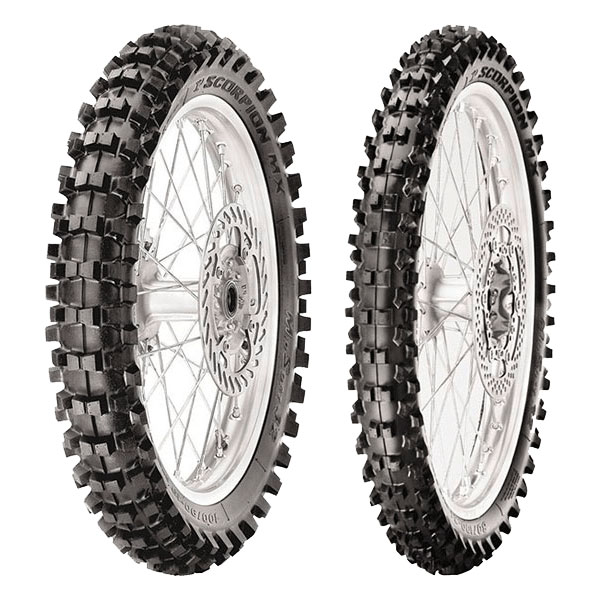 PIRELLI COPPIA GOMME PIRELLI 120/80-19 63M + 2.50-10 33J SCORPION MX32 MID SOFT