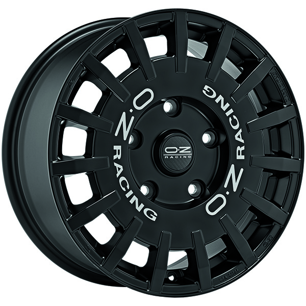 OZ RACING RALLY RACING VAN 8x18 5x120 ET 45 MATT BLACK SILVER LETTERING