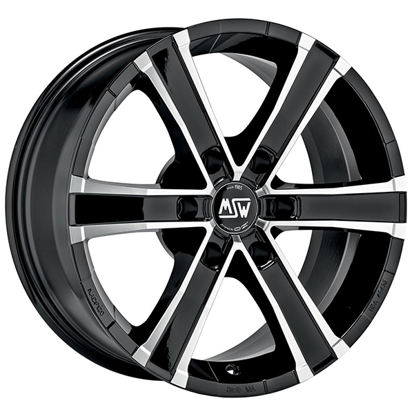 MSW SAHARA 6 8x18 6x114,3 ET 30 GLOSS BLACK FULL POLISHED