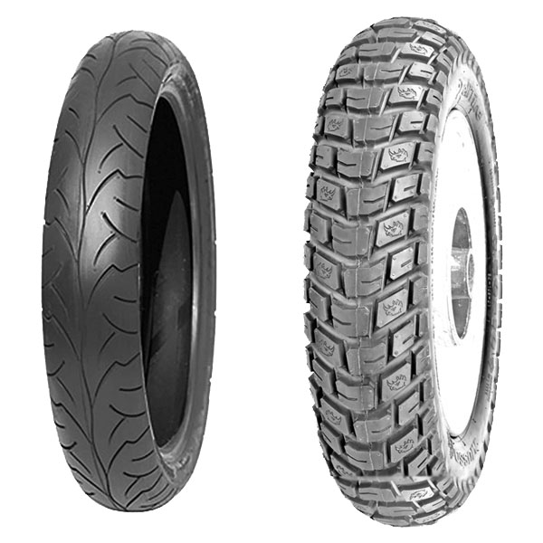 DELI TYRE COPPIA GOMME DELI TYRE 90/90-16 48P SB-106 + 100/90-10 56J SC-108