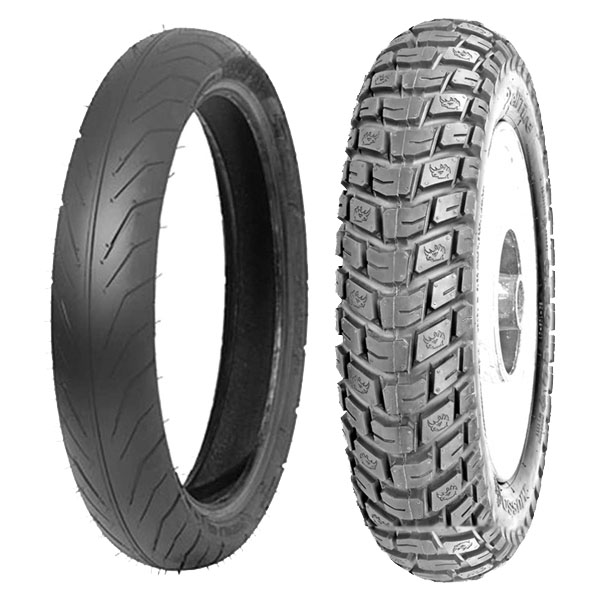 DELI TYRE COPPIA GOMME DELI TYRE 90/80-16 51S SB-108 + 100/90-10 56J SC-108
