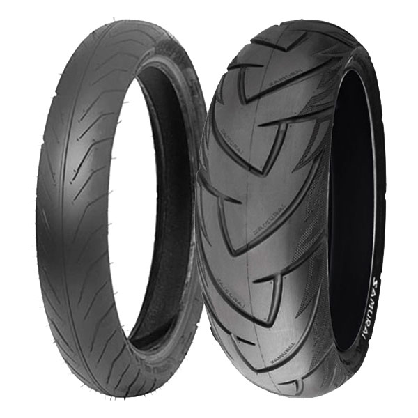 DELI TYRE COPPIA GOMME DELI TYRE 90/80-16 51S SB-108 + 120/70-15 56S SB-128