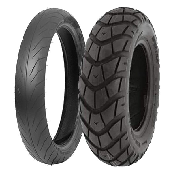 DELI TYRE COPPIA GOMME DELI TYRE 90/80-16 51S SB-108 + 130/90-10 70J SC-101