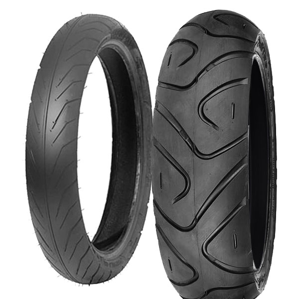 DELI TYRE COPPIA GOMME DELI TYRE 90/80-16 51S SB-108 + 130/90-10 70J SC-106