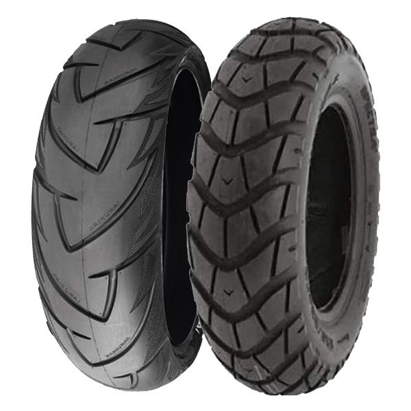 DELI TYRE COPPIA GOMME DELI TYRE 120/70-15 56S SB-128 + 130/90-10 70J SC-101