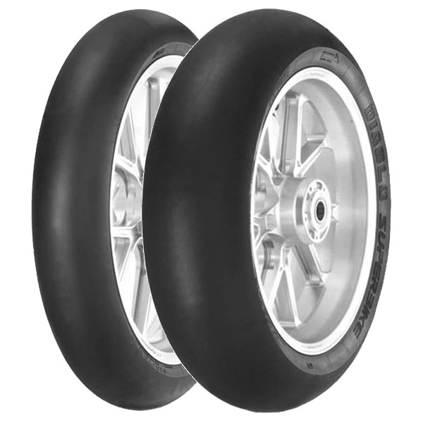 COPPIA GOMME PIRELLI 110/70-17 + 120/80-12 DIABLO SUPERBIKE SC1 NHS