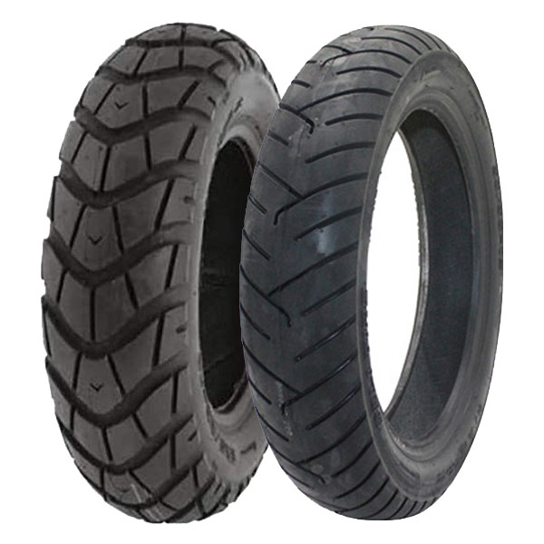 DELI TYRE COPPIA GOMME DELI TYRE 130/90-10 70J SC-101 + 90/90-12 54P S-220