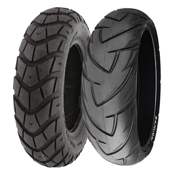 DELI TYRE COPPIA GOMME DELI TYRE 130/90-10 70J SC-101 + 120/70-15 56S SB-128