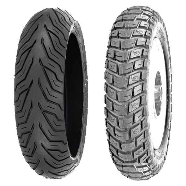 COPPIA GOMME DELI TYRE 90/90-10 50J SC-109 + 3.50-10 SC-108