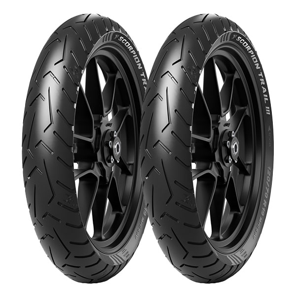 PIRELLI COPPIA GOMME PIRELLI 120/70-17 (58W) + 130/80-17 65V SCORPION TRAIL 3