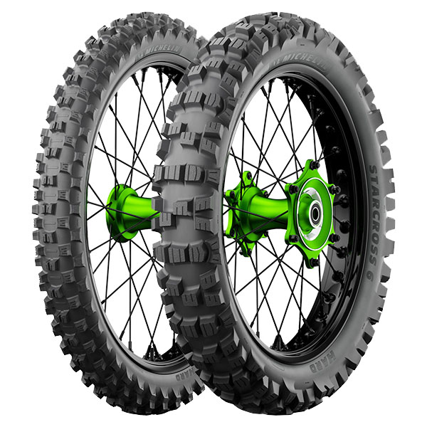 MICHELIN COPPIA GOMME MICHELIN 90/100-21 STARCROSS 6 MEDIO/DURO + 110/90-19 STARCROSS 6 H