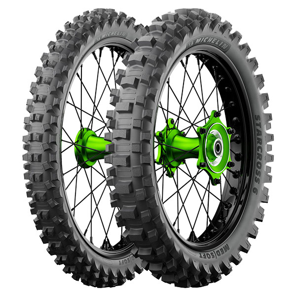 MICHELIN COPPIA GOMME MICHELIN 80/100-21 51M + 120/90-18 65M STARCROSS 6 MEDIO/MORBIDO