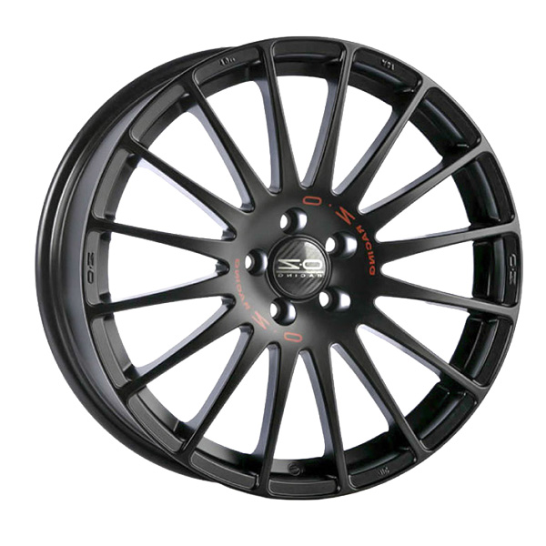 OZ Racing CERCHIO IN LEGA OZ Racing SUPERTURISMO GT 8x19 5x112 ET 48 MATT BLACK RED LETTER
