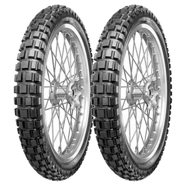 CONTINENTAL COPPIA GOMME CONTINENTAL 120/70-17 58Q + 110/80-18 58Q TKC80 M+S