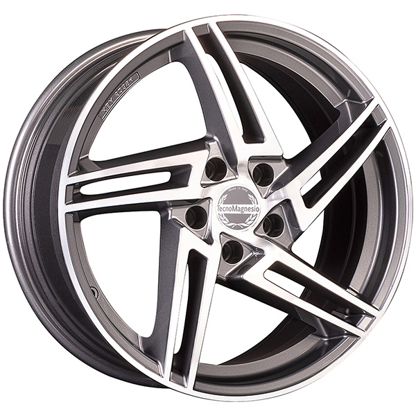 TECNOMAGNESIO TM001 8x18 5x112 ET 45 ANTRACITE DIAMANTATO