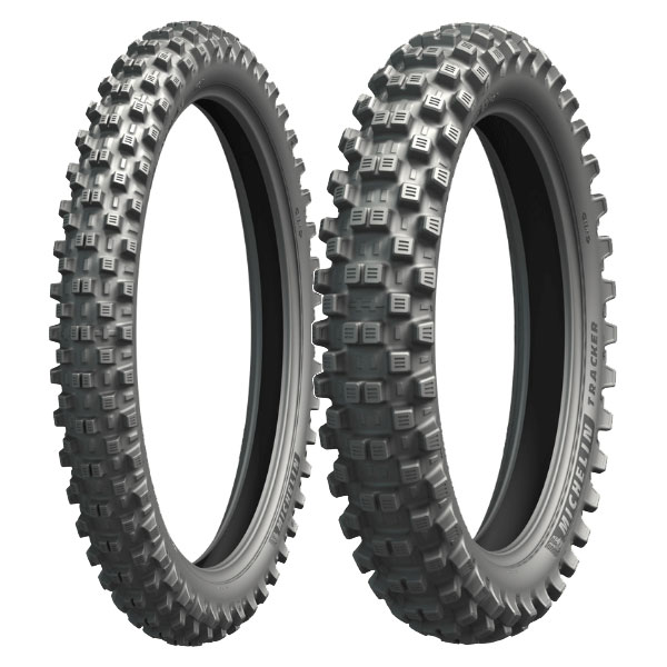 MICHELIN COPPIA GOMME MICHELIN 80/100-21 51R + 100/100-18 59R TRACKER