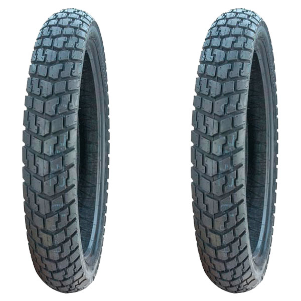 COPPIA GOMME DUNLOP 100/90-19 57T + 140/80-17 69H TRAILMAX