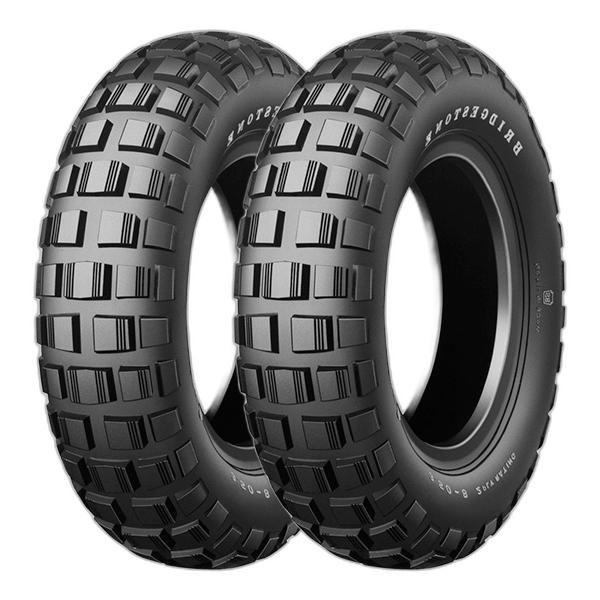 BRIDGESTONE COPPIA GOMME BRIDGESTONE 3.50-8 35J + 3.50-8 35J TRAIL WING 2