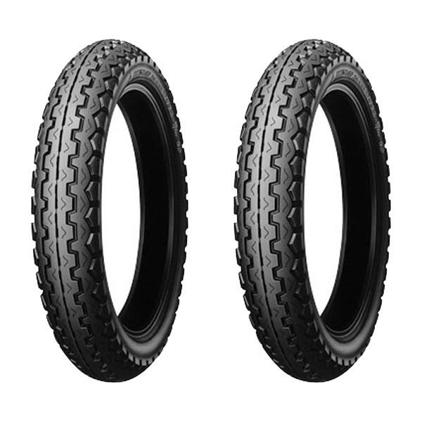 COPPIA GOMME DUNLOP 100/90-19 57H TT100 GP + 4.25-18 64H TT100