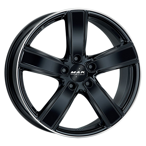 MAK TURISMO-FF 9.5x20 5x130 ET 71 GLOSS BLACK MIRROR RING