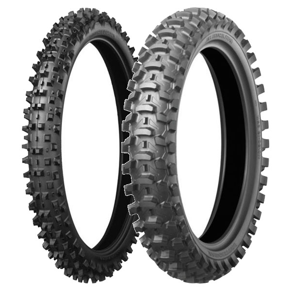 BRIDGESTONE COPPIA GOMME BRIDGESTONE 80/100-21 51M + 100/90-19 57M BATTLECROSS X10 SOFT