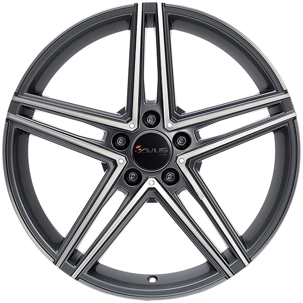 AVUS AC-515 8.5x19 5x112 ET 45 ANTHRACITE POLISHED