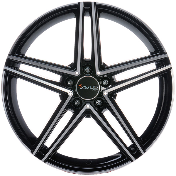 AVUS AC-515K 9.5x19 5x112 ET 45 BLACK POLISHED