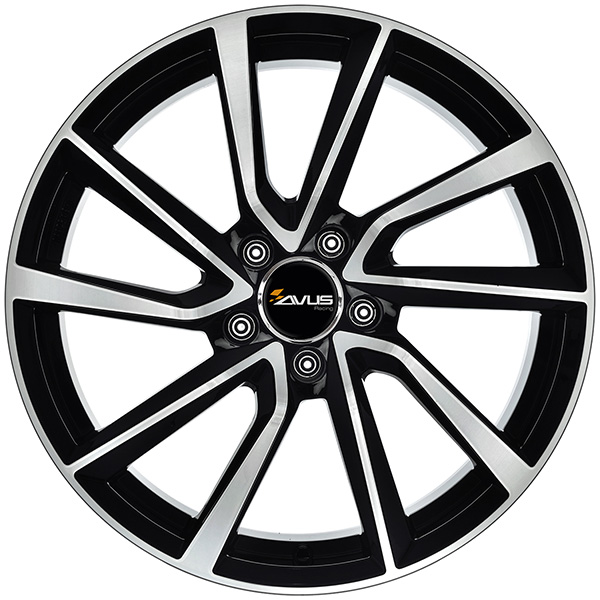 AVUS AC-518 6.5x16 5x110 ET 35 BLACK POLISHED