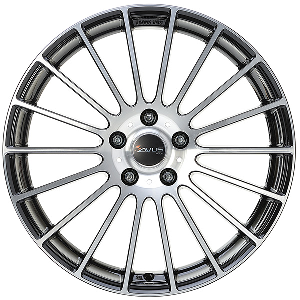 AVUS AC-M03 7.5x18 4x100 ET 36 BLACK POLISHED