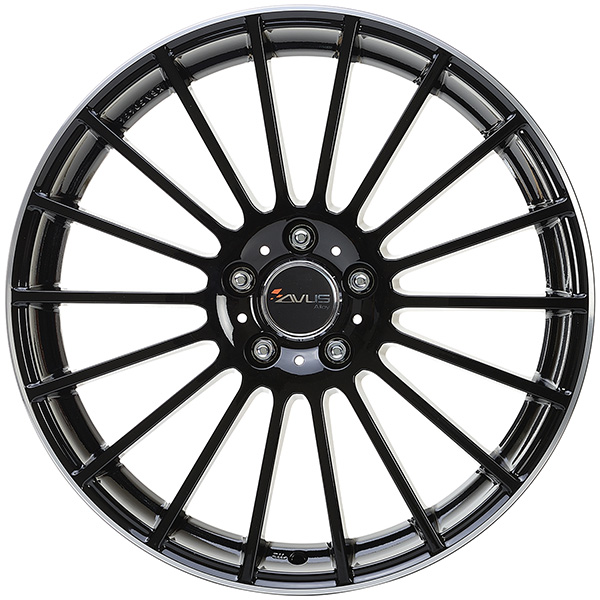 AVUS AC-M03 6.5x16 5x108 ET 40 BLACK POLISHED LIP