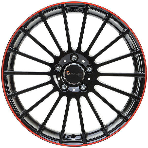 AVUS AC-M03 8x19 5x112 ET 35 BLACK RED LINE