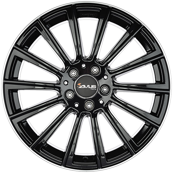 AVUS AC-M07 9.5x20 5x112 ET 35 BLACK POLISHED LIP