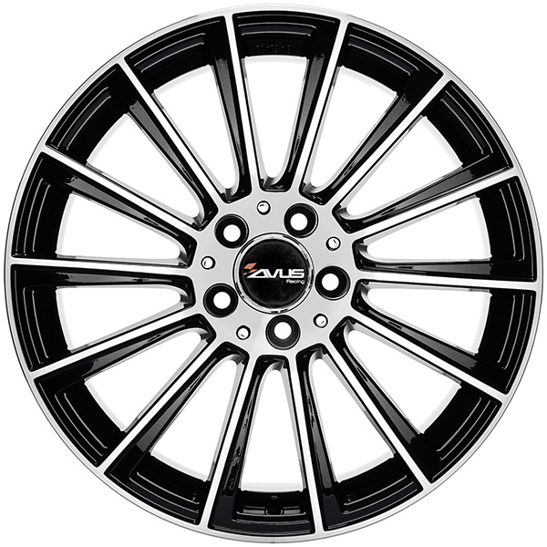 AVUS AC-M07 9.5x20 5x112 ET 35 BLACK POLISHED