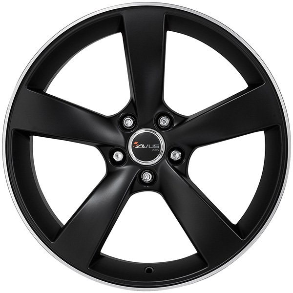 AVUS AF10 10x21 5x112 ET 31 MATT BLACK POLISHED