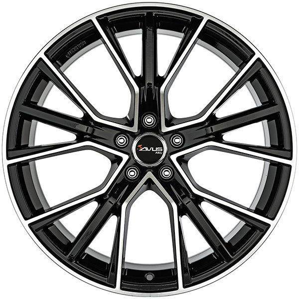 AVUS AF18 9x22 5x112 ET 42 BLACK POLISHED