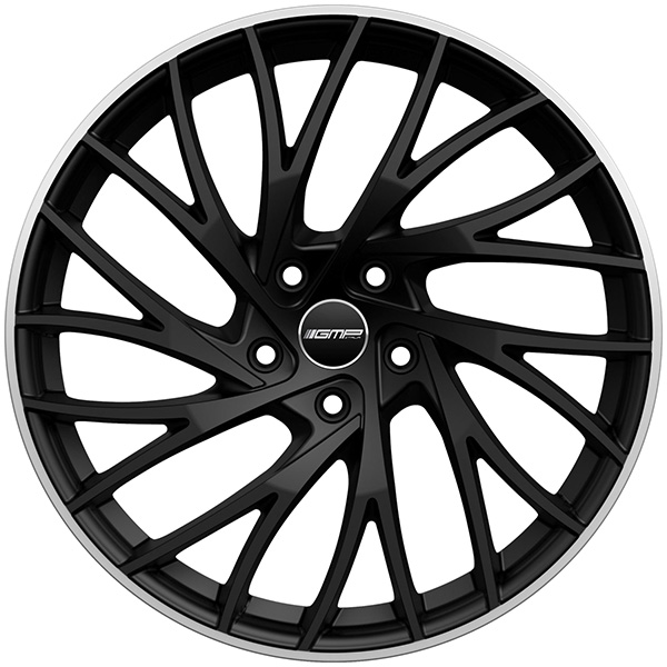 GMP ENIGMA 8x18 5x112 ET 30 MATT BLACK DIAMOND LIP