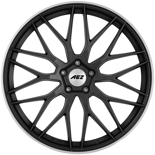 AEZ Crest dark 8x19 5x114.3 ET 50 gunmetal matt/polished lip