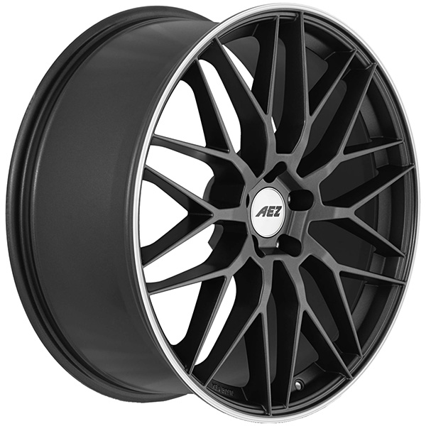 AEZ Crest dark 8x19 5x114.3 ET 50 gunmetal matt/polished lip