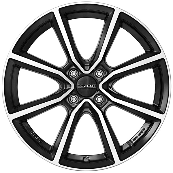 DEZENT TN dark 6x15 4x100 ET 38 BLACK/POLISHED