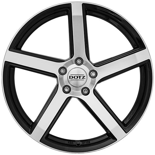 DOTZ CP5 dark 8.5x18 5x112 ET 45 Black/polished