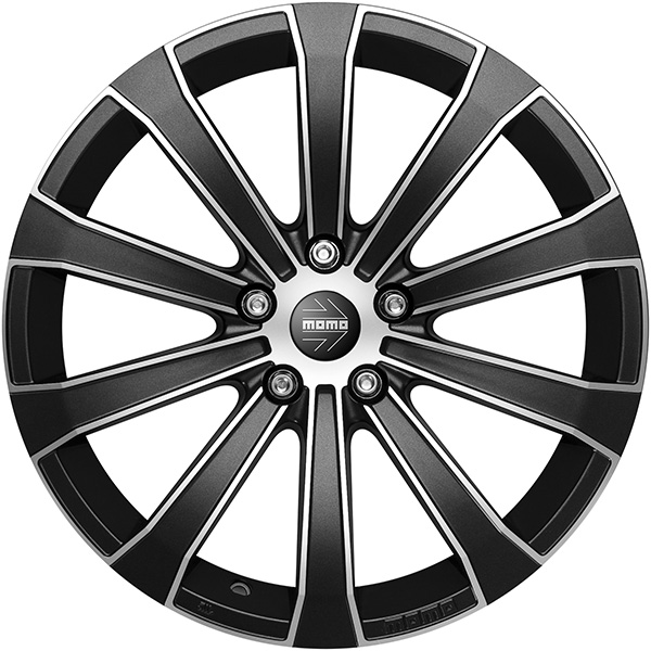 MOMO Europe 6.5x15 5x112 ET 50 Nero Carbon Opaco Diamantato