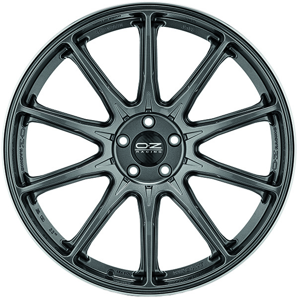 OZ RACING HYPER XT HLT 11.5x22 5x130 ET 52 STAR GRAPHITE DIAMOND LIP