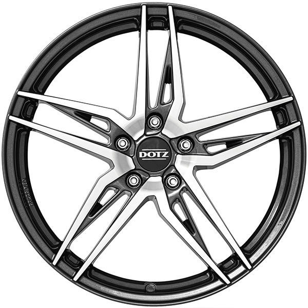 DOTZ Interlagos dark 7.5x18 5x114.3 ET 50 Gunmetal/polished